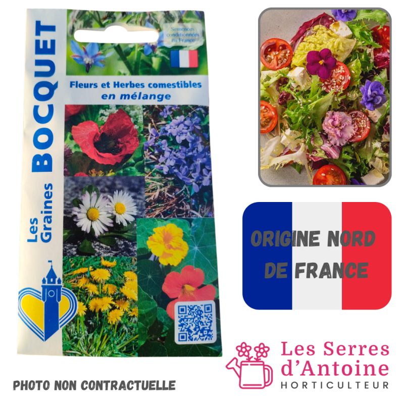 fleurs et herbes comestibles en mélange