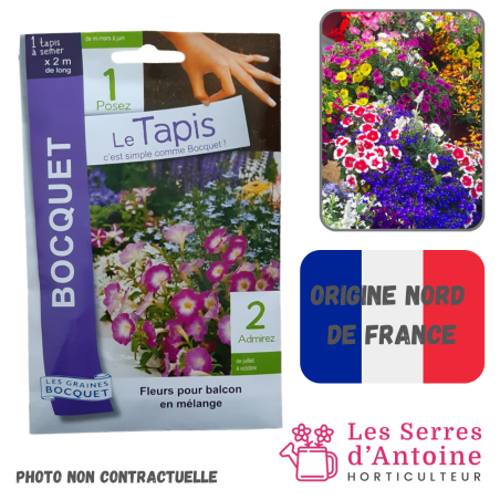 tapis de fleurs pour balcon en mélanges